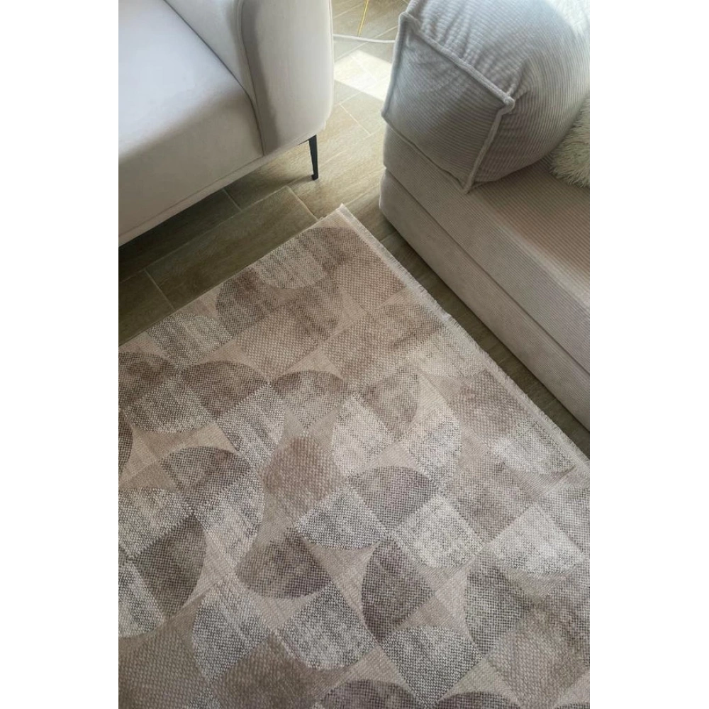 Apex Truva 6622 Bej Modern Makine Halısı