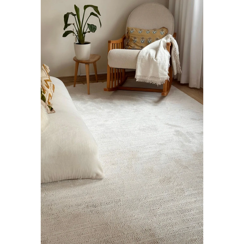 Apex Truva 6631 Krem Modern Makine Halısı
