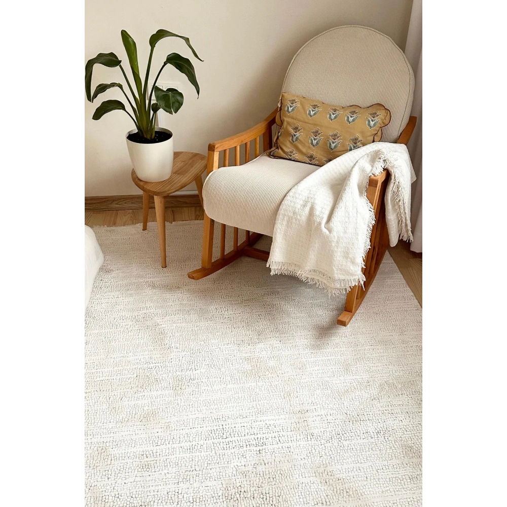 Apex Truva 6631 Krem Modern Makine Halısı