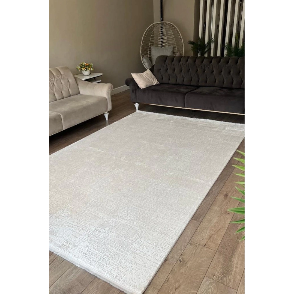 Apex Truva 6641 Krem Modern Makine Halısı