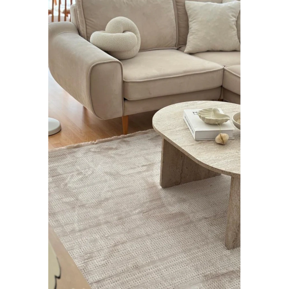Apex Truva 6651 Bej Modern Makine Halısı