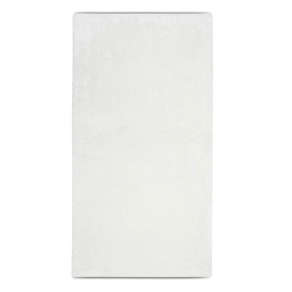 Apex Vega Beyaz Peluş Dokulu Kaydırmaz Dekoratif Halı