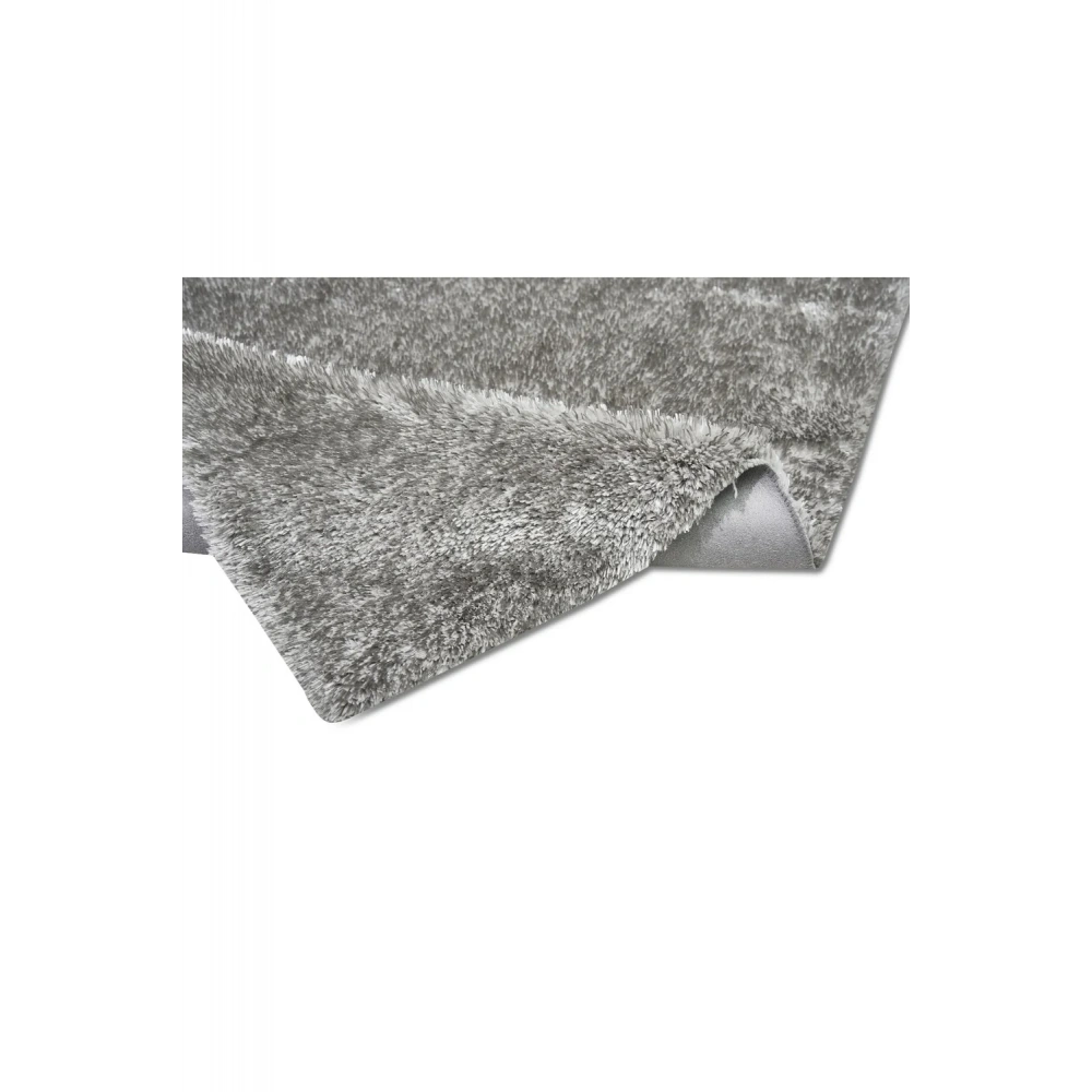 Apex Vega Gri Peluş Dokulu Kaydırmaz Dekoratif Halı