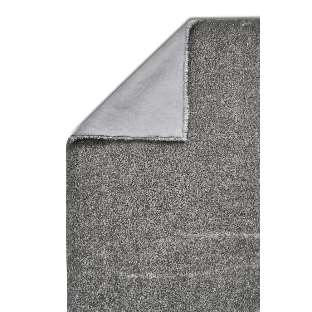 Apex Vega Gri Peluş Dokulu Kaydırmaz Dekoratif Halı