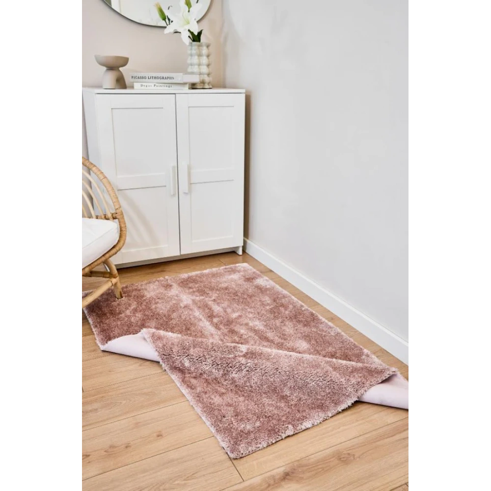 Apex Halı Vega Pudra Peluş Dokulu Kaydırmaz Dekoratif Halı