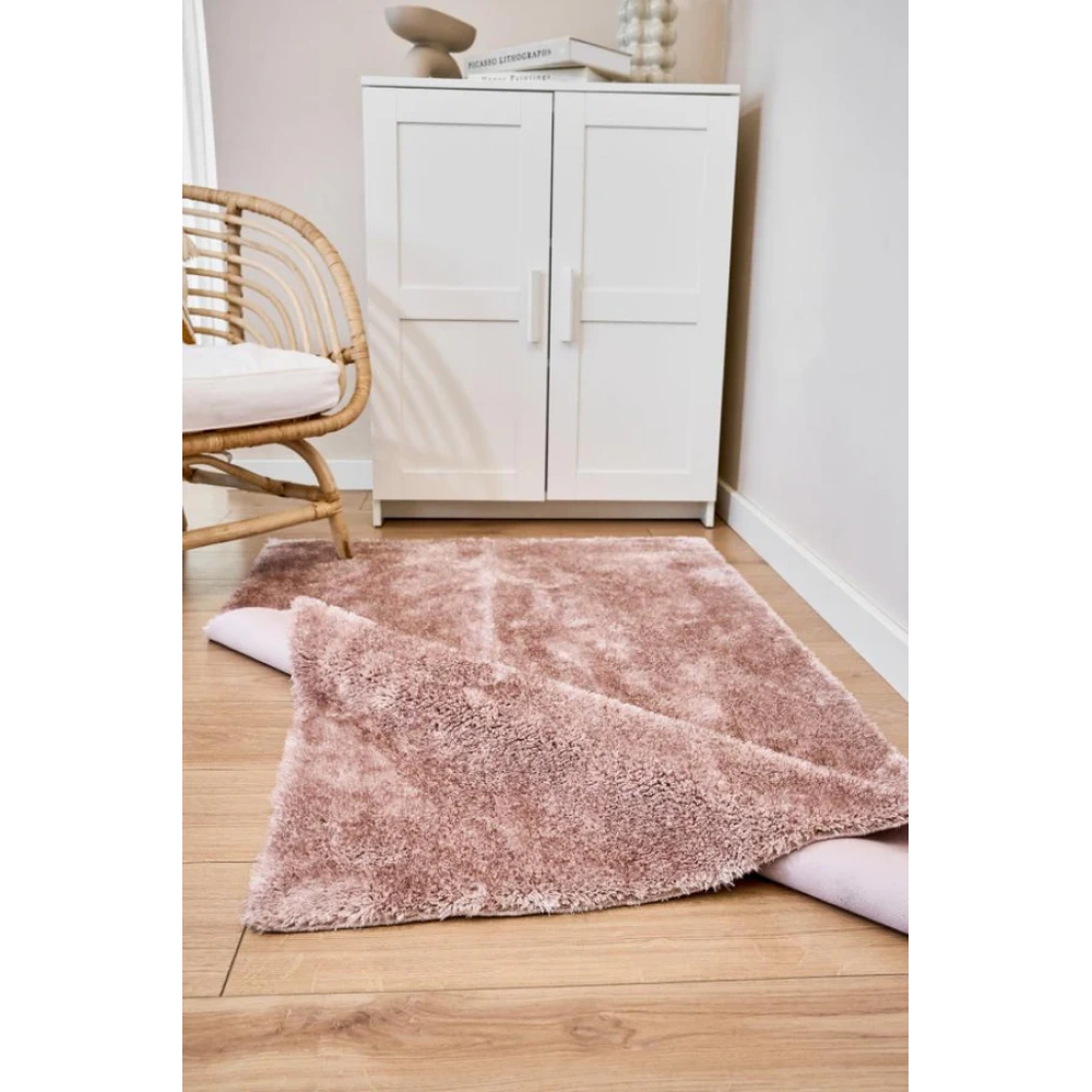 Apex Halı Vega Pudra Peluş Dokulu Kaydırmaz Dekoratif Halı