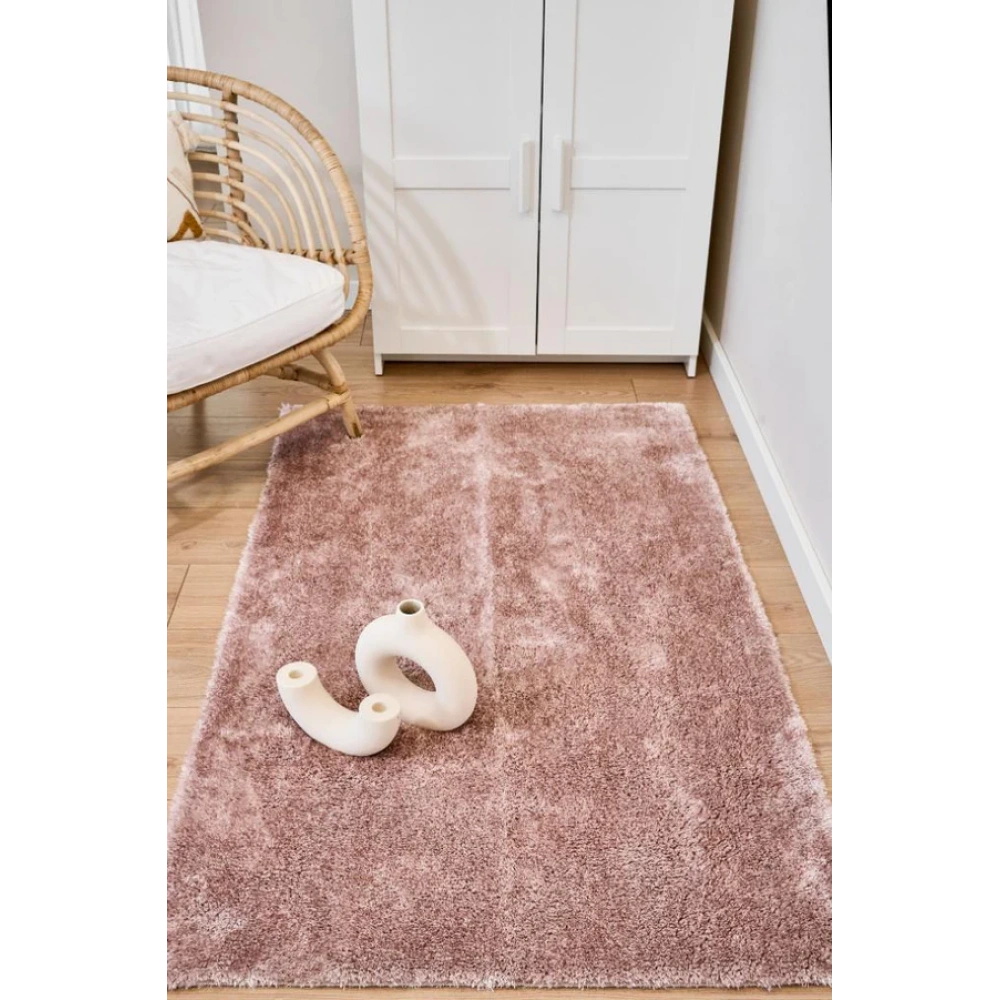 Apex Halı Vega Pudra Peluş Dokulu Kaydırmaz Dekoratif Halı