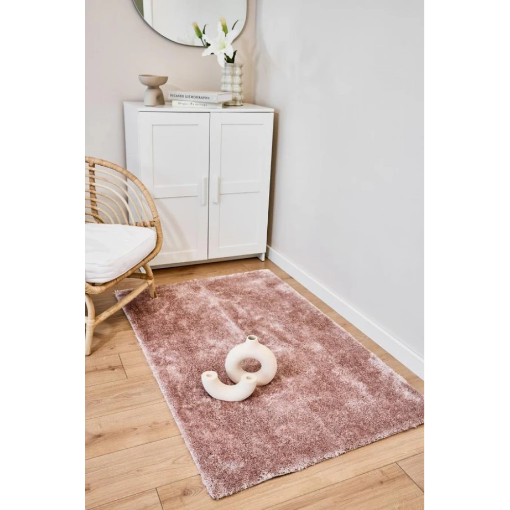 Apex Halı Vega Pudra Peluş Dokulu Kaydırmaz Dekoratif Halı