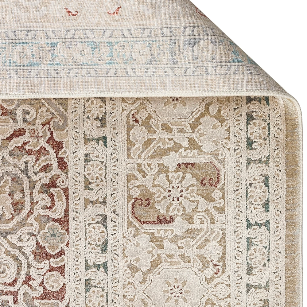 Eko Halı Babil BBL 02 Beige Eskitme Desenli Salon Halısı