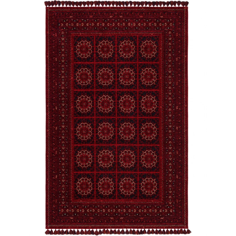 Eko Hali Buhari Bhr 03 Red Dekoratif Kilim