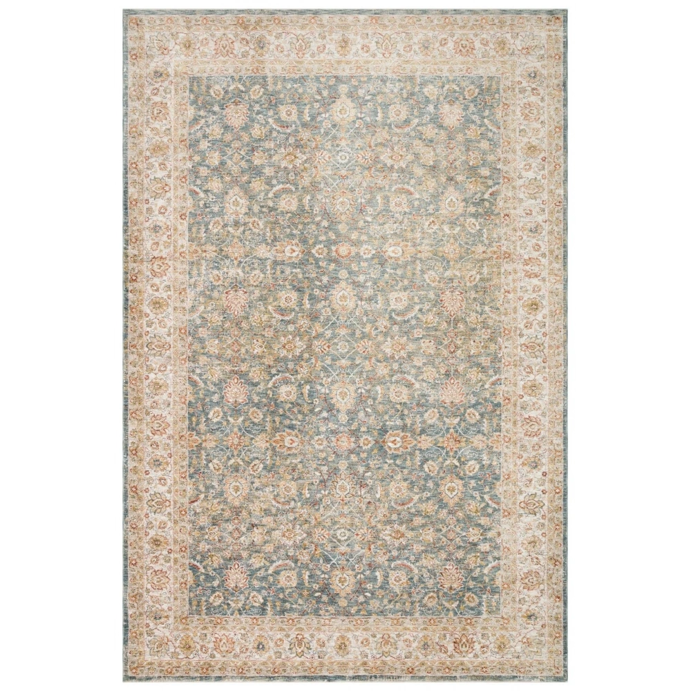 Eko Halı Efes 01 Blue Klasik Desenli Yumuşak Tuşeli Polyester Makine Halısı