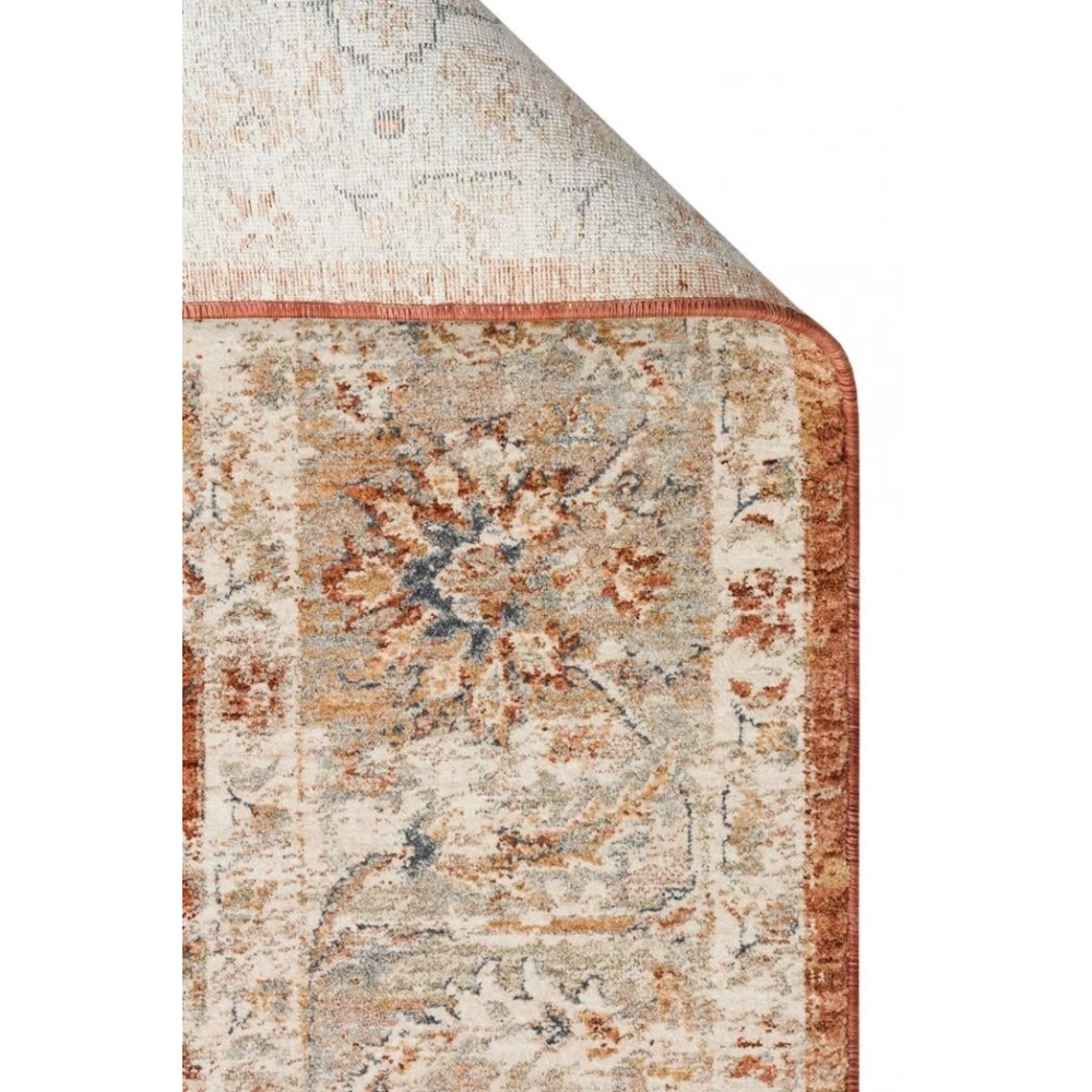 Eko Halı Efes 05 Terra Klasik Desenli Yumuşak Tuşeli Polyester Makine Halısı