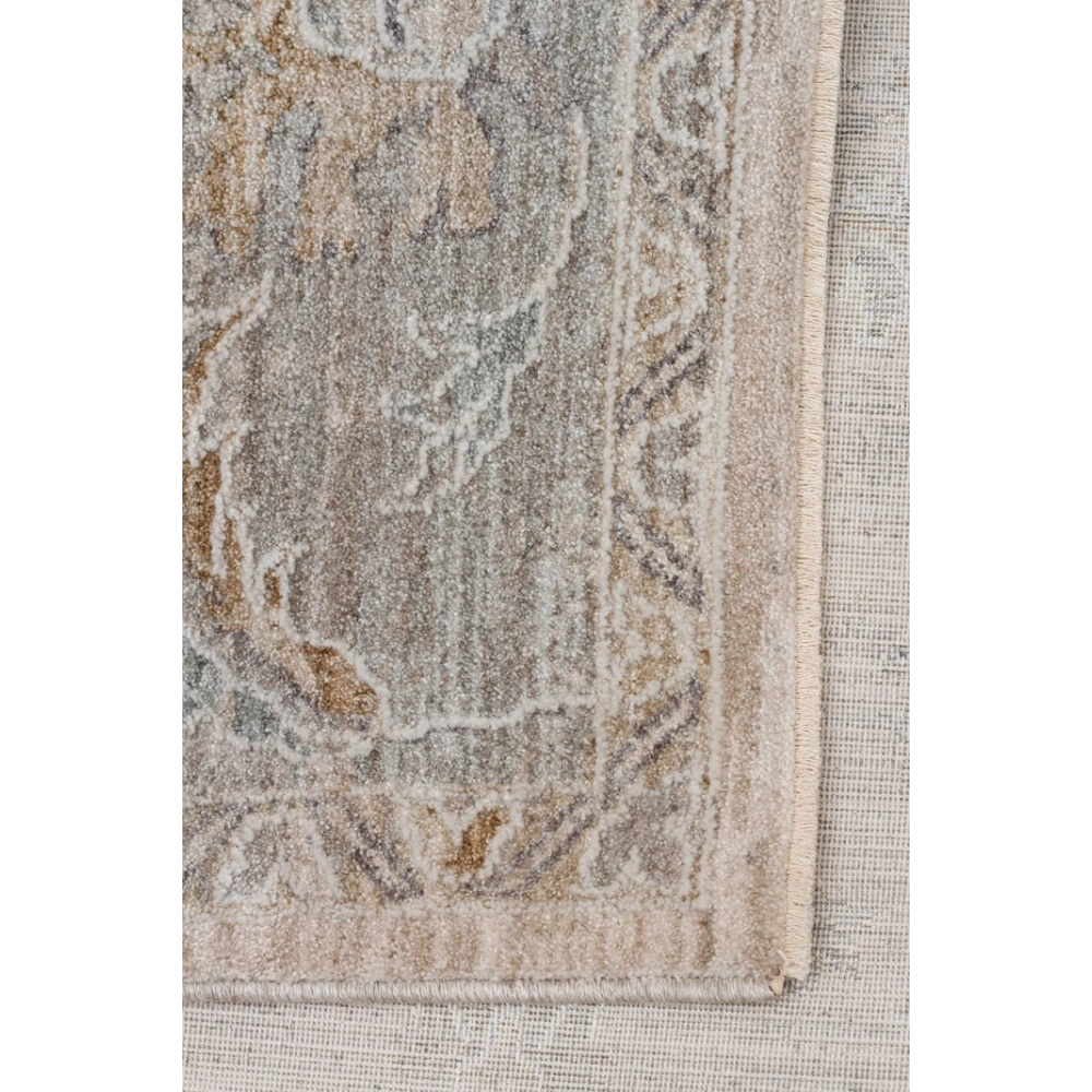 Eko Halı Efes 06 L.Grey Klasik Desenli Yumuşak Tuşeli Polyester Makine Halısı
