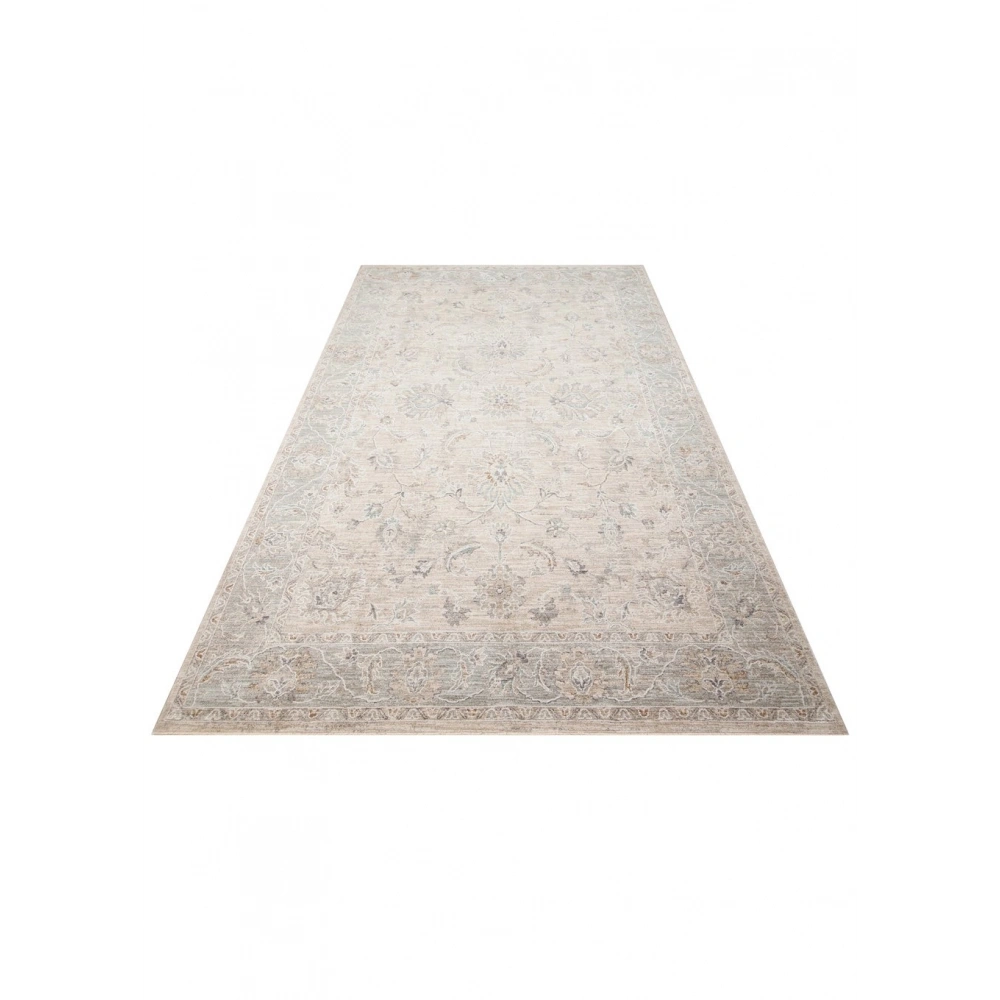 Eko Halı Efes 06 L.Grey Klasik Desenli Yumuşak Tuşeli Polyester Makine Halısı