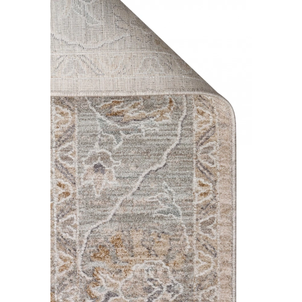 Eko Halı Efes 06 L.Grey Klasik Desenli Yumuşak Tuşeli Polyester Makine Halısı