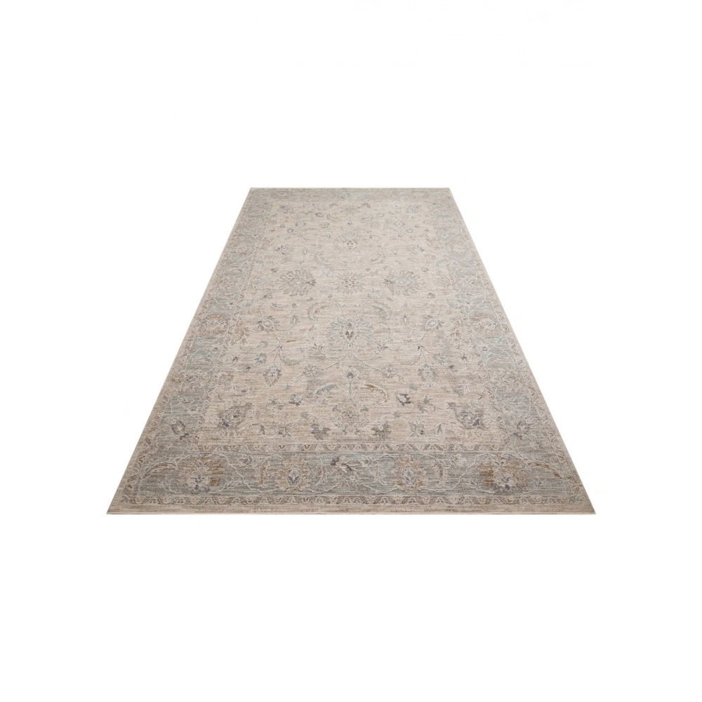 Eko Halı Efes 06 L.Grey Klasik Desenli Yumuşak Tuşeli Polyester Makine Halısı