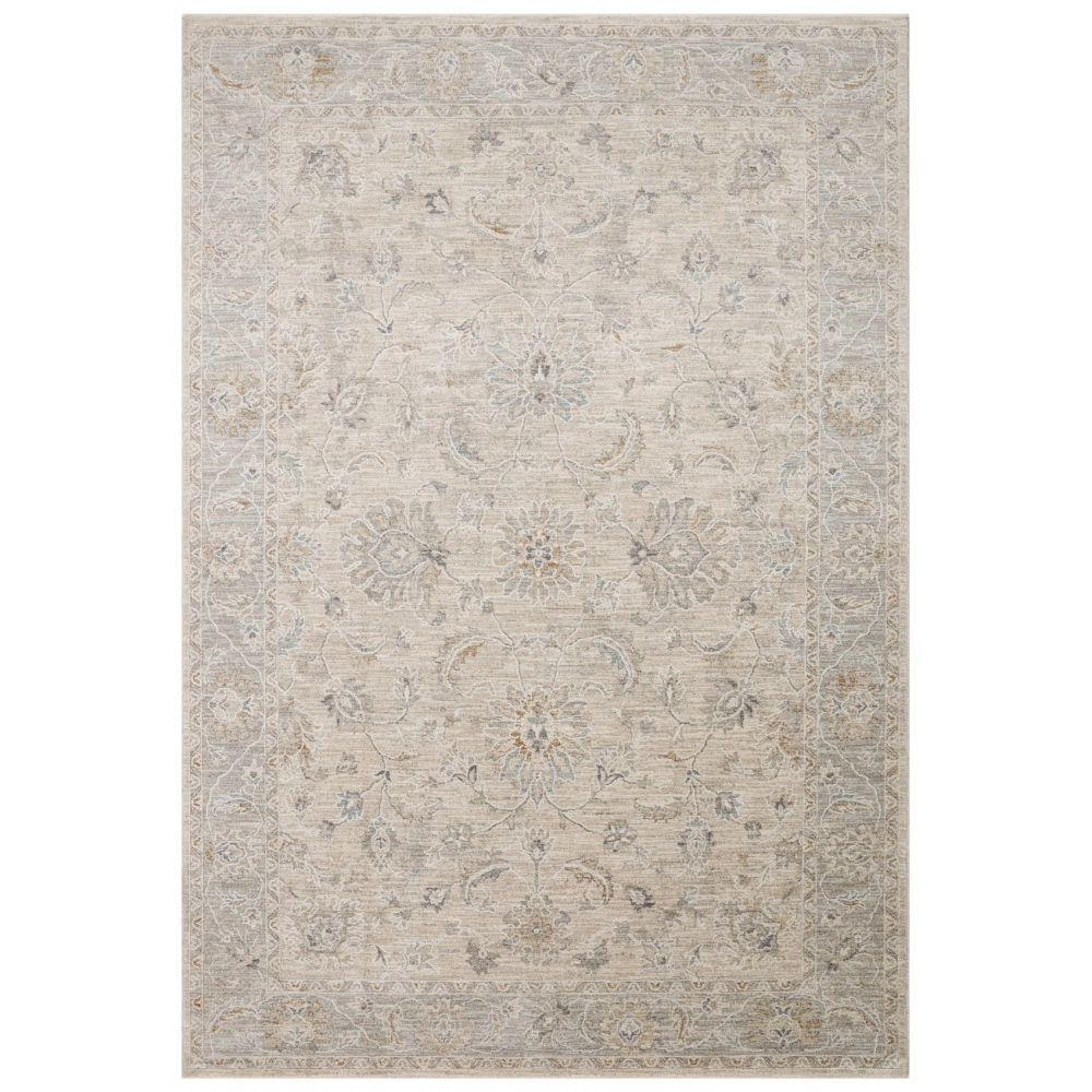 Eko Halı Efes 06 L.Grey Klasik Desenli Yumuşak Tuşeli Polyester Makine Halısı