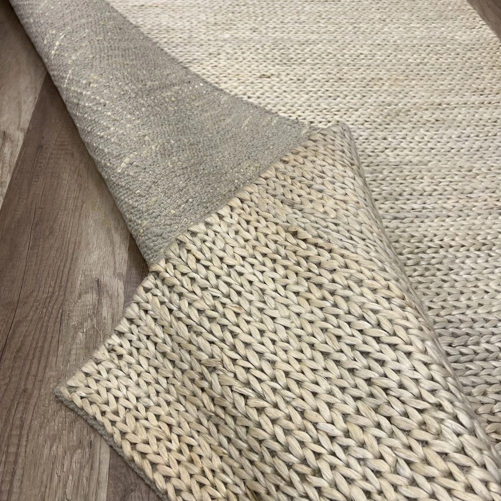 Eko Halı Flatweave Choti White Dekoratif Jüt Kilim