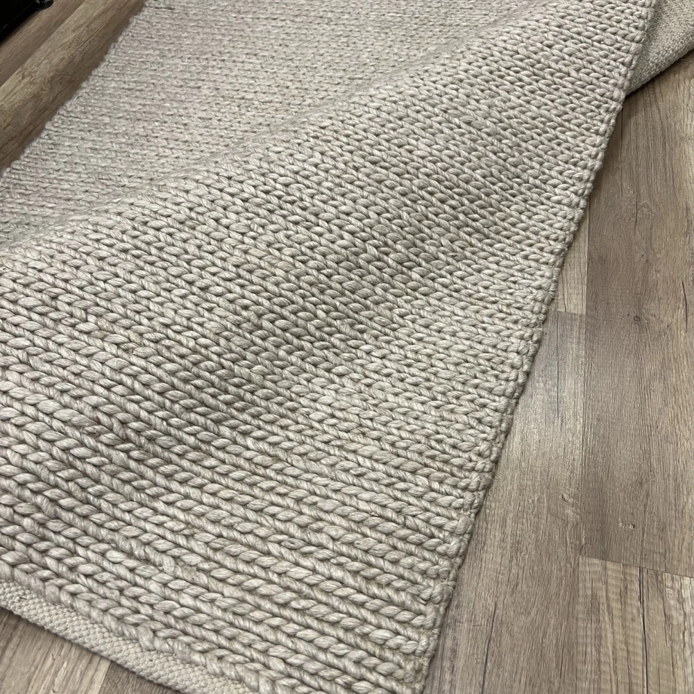 Eko Halı Jade Basketweave Beige XW Naturel Kazak Örgü Desenli El Dokuma Örgü Halı