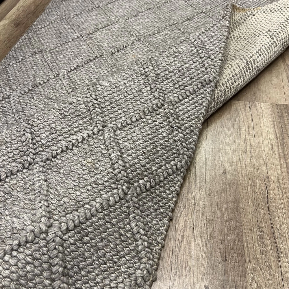 Eko Halı Jade Diamond Brown XW Naturel Kazak Örgü Desenli El Dokuma Örgü Halı