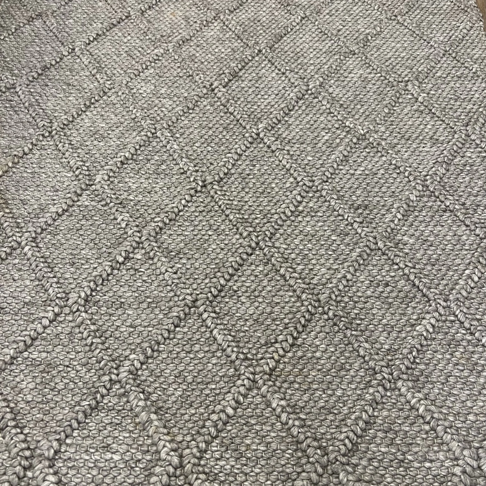 Eko Halı Jade Diamond Brown XW Naturel Kazak Örgü Desenli El Dokuma Örgü Halı