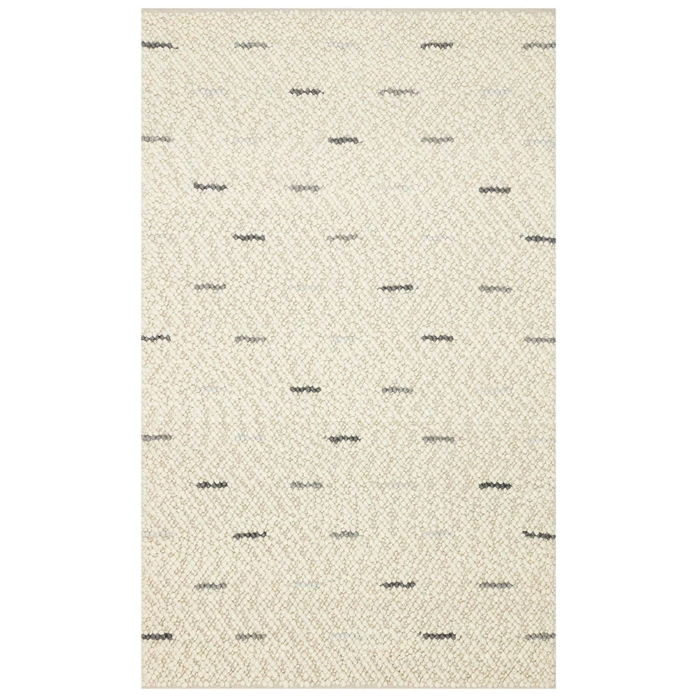 Eko Halı Jade JD 06 Antrasit Grey Naturel Kazak Örgü Desenli El Dokuma Örgü Halı