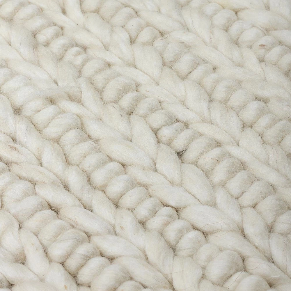 Eko Halı Jade JD 07 White Naturel Kazak Örgü Desenli El Dokuma Örgü Halı