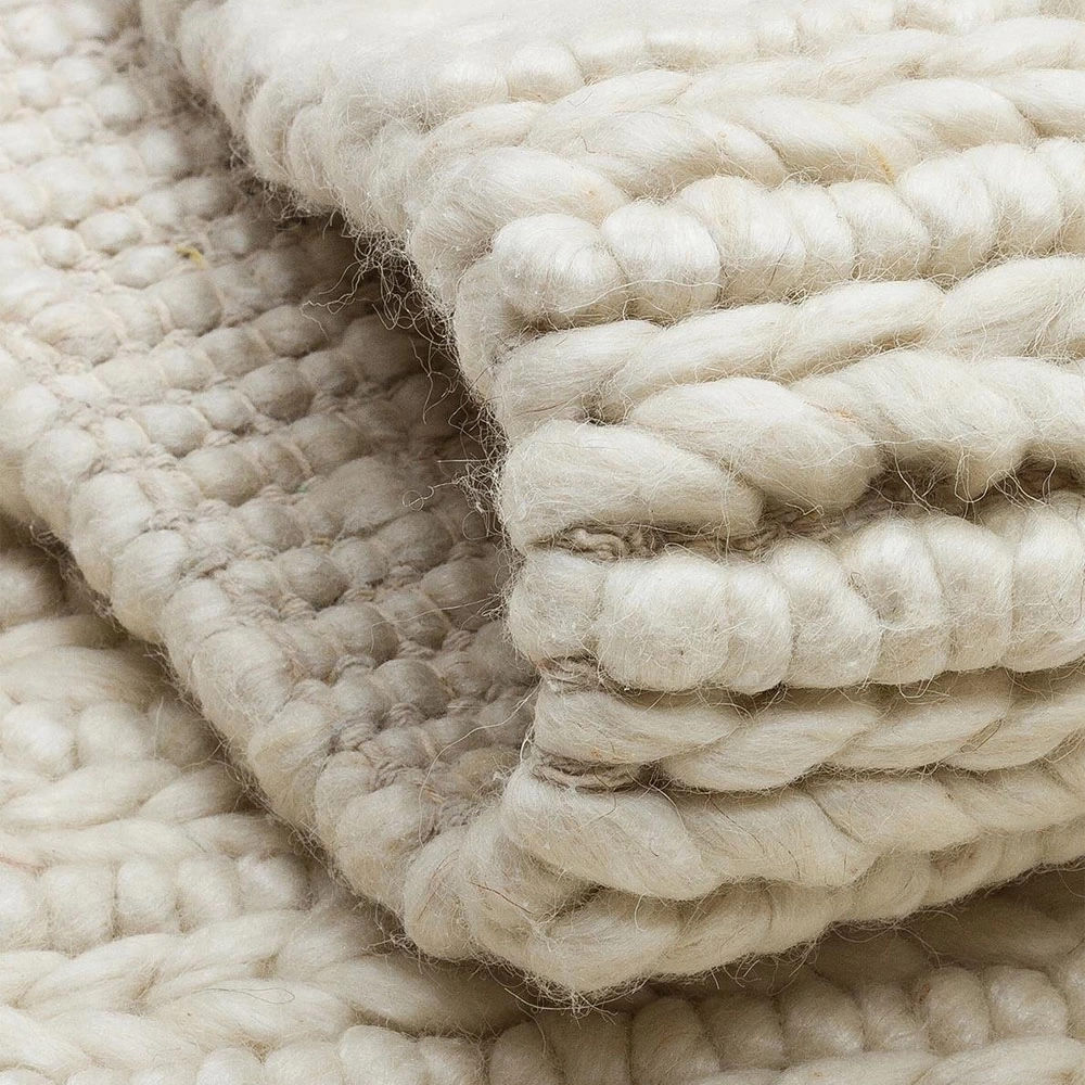 Eko Halı Jade JD 07 White Naturel Kazak Örgü Desenli El Dokuma Örgü Halı