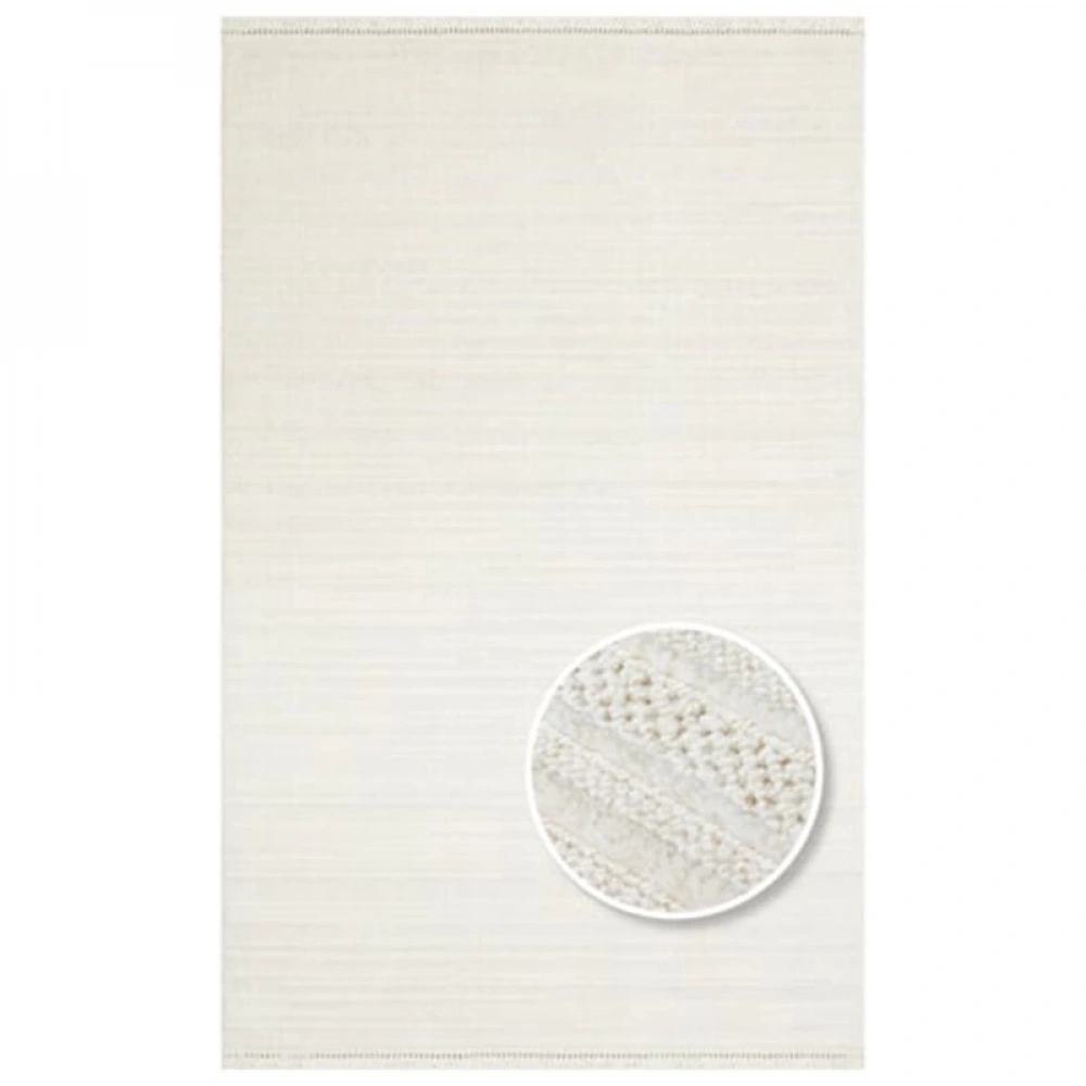 Eko Halı Joy 01 White Modern Makine Halısı