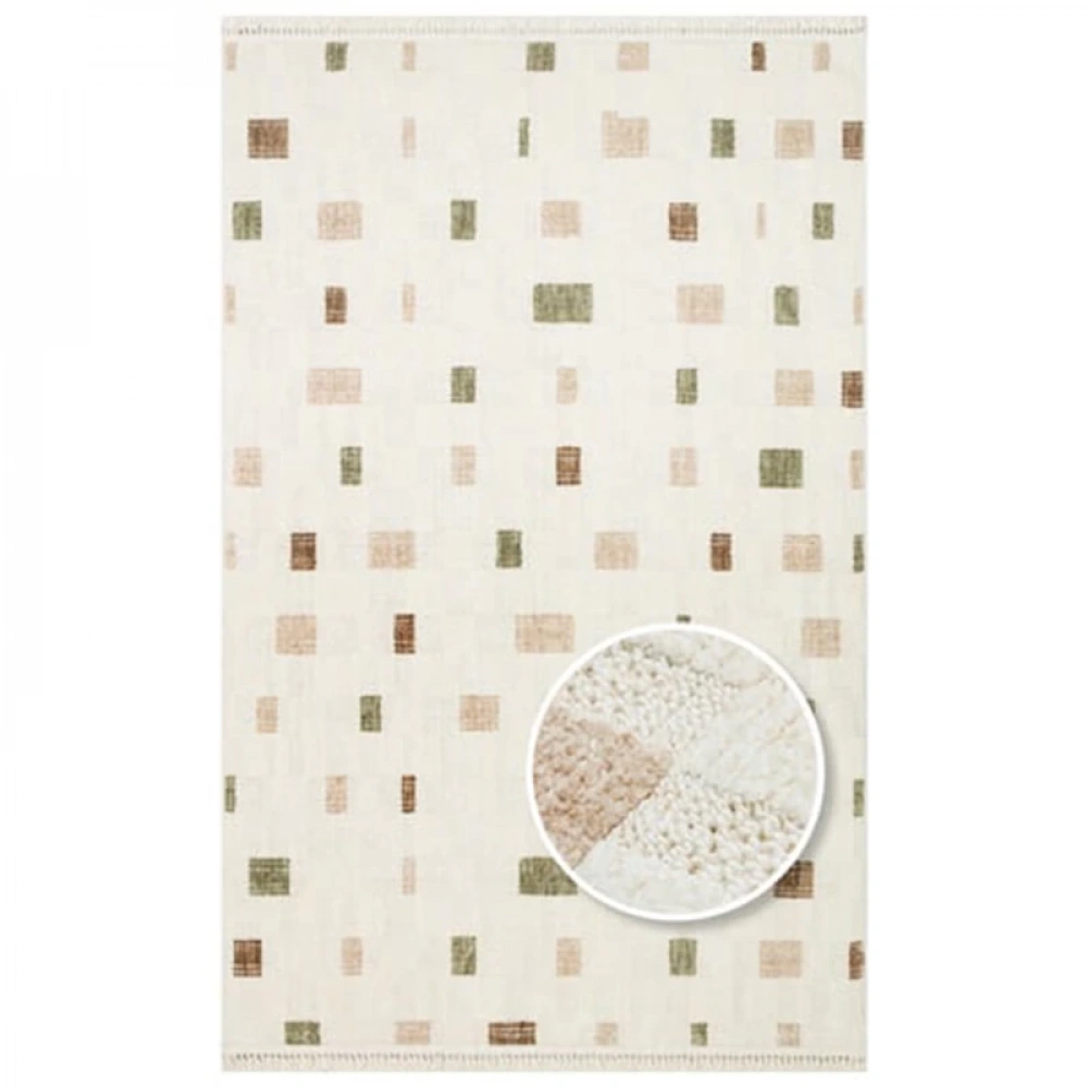 Eko Halı Joy 02 Green Modern Makine Halısı