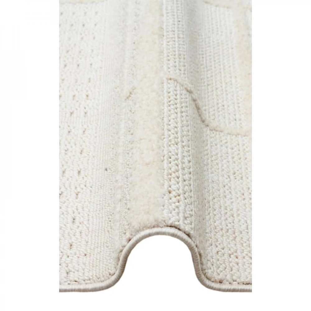 Eko Halı Joy 03 White Modern Makine Halısı