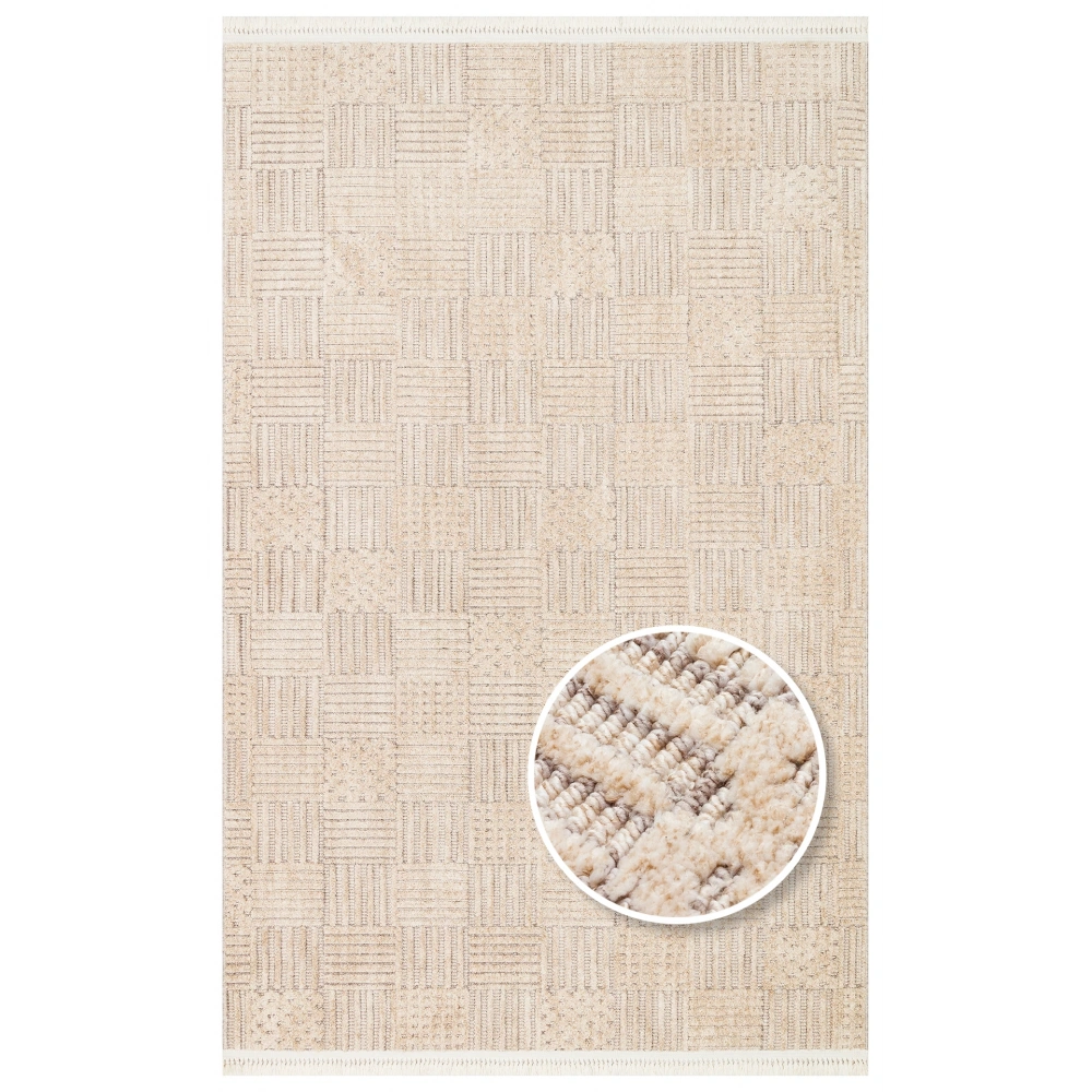 Eko Halı Joy 05 Beıge Gold Modern Makina Halısı