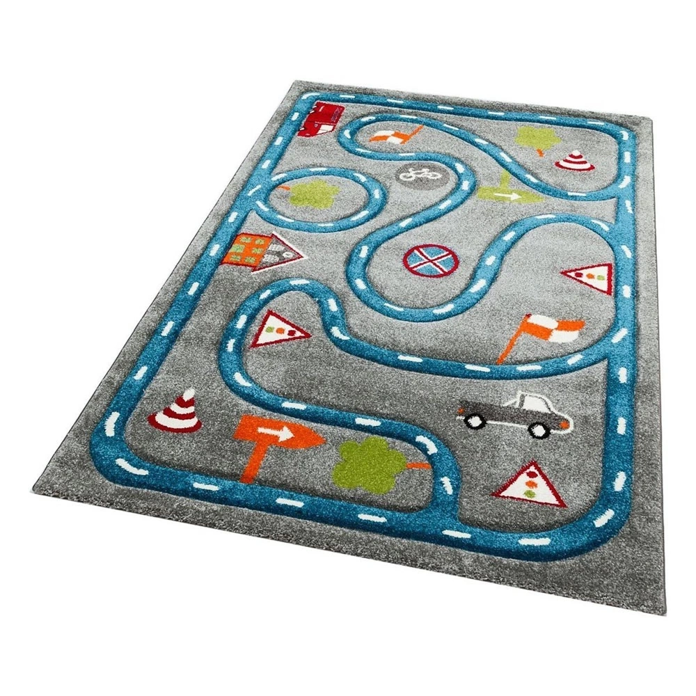 Eko Halı Kids KDS 19 Grey Blue Çocuk Halısı