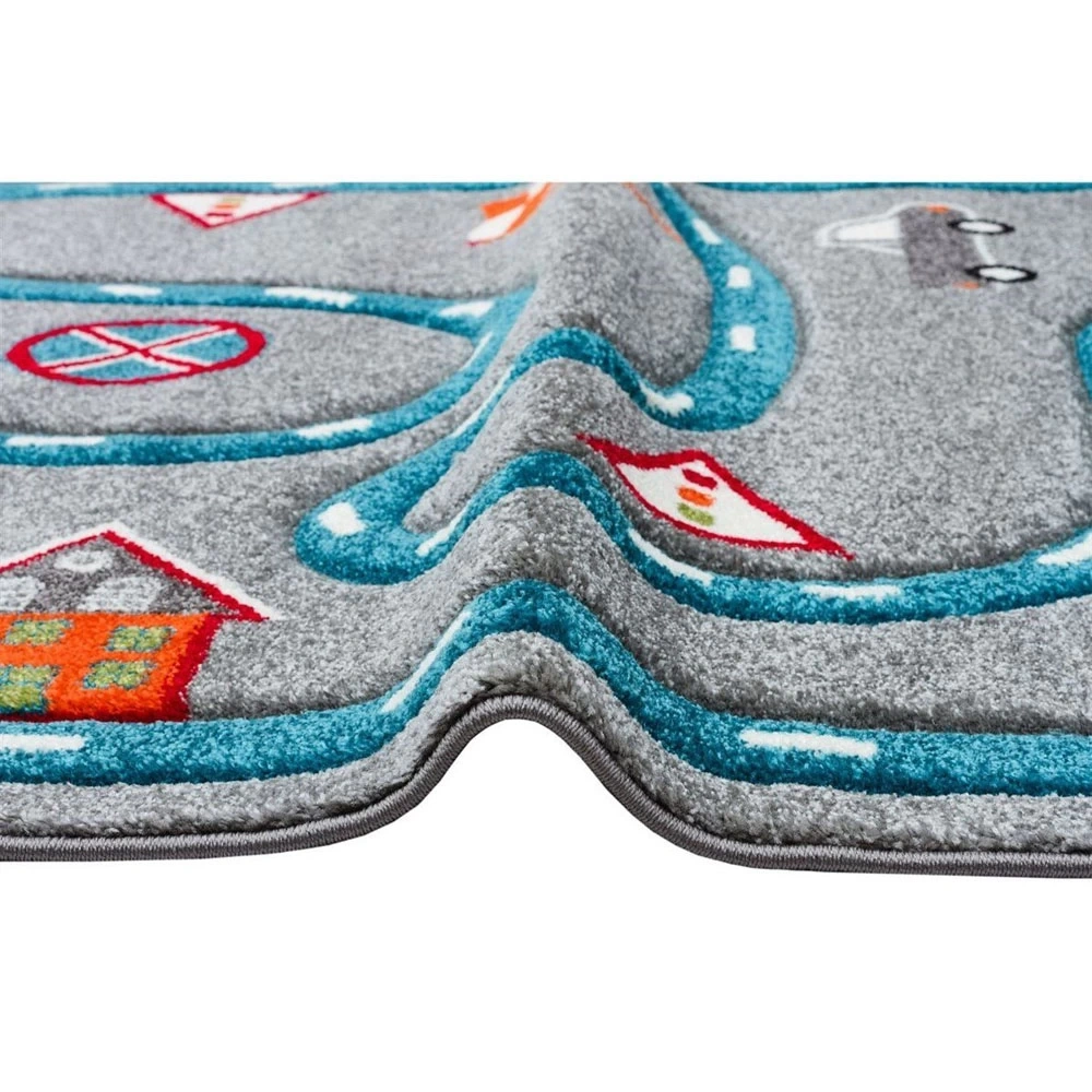 Eko Halı Kids KDS 19 Grey Blue Çocuk Halısı