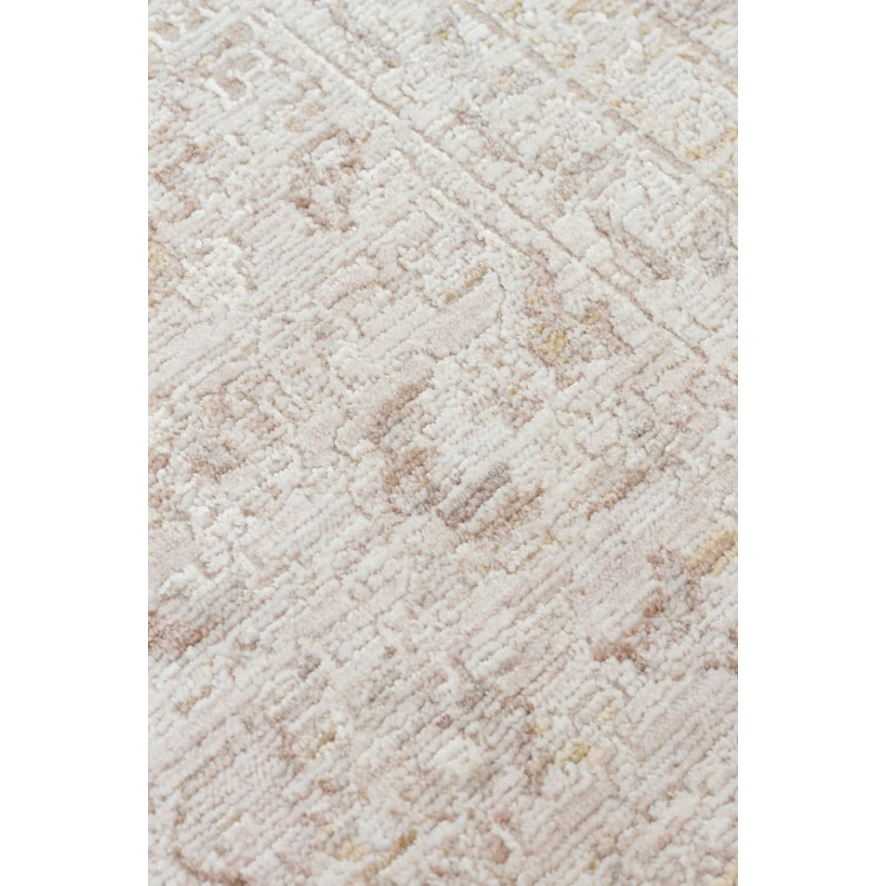 Eko Halı Mahal Mood 02 Beige Cream Polyester Akrilik Klasik Desenli Premium Salon Halısı