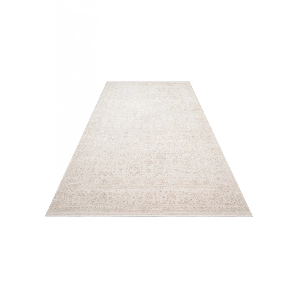 Eko Halı Mahal Mood 02 Beige Cream Polyester Akrilik Klasik Desenli Premium Salon Halısı