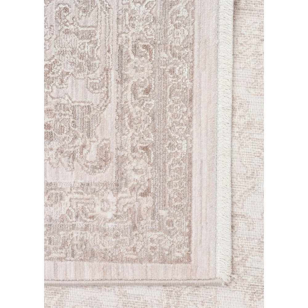 Eko Halı Mahal Mood 03 Cream Beige Polyester Akrilik Klasik Desenli Premium Salon Halısı