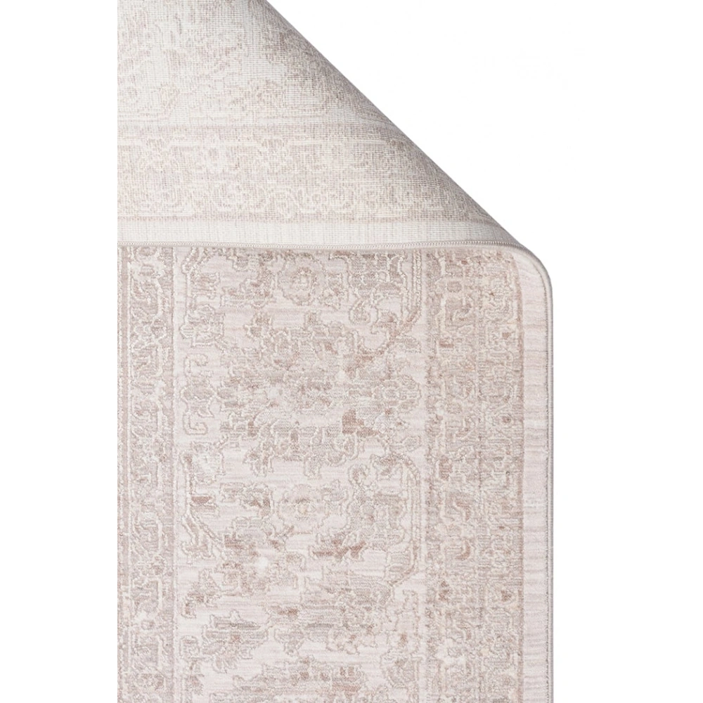 Eko Halı Mahal Mood 03 Cream Beige Polyester Akrilik Klasik Desenli Premium Salon Halısı