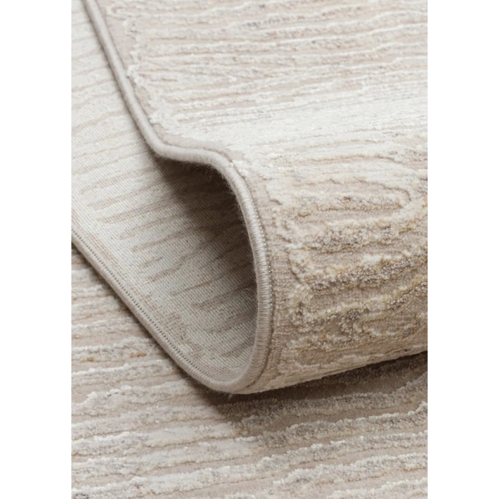 Eko Halı Mahal Mood 04 Beige Polyester Akrilik Klasik Desenli Premium Salon Halısı