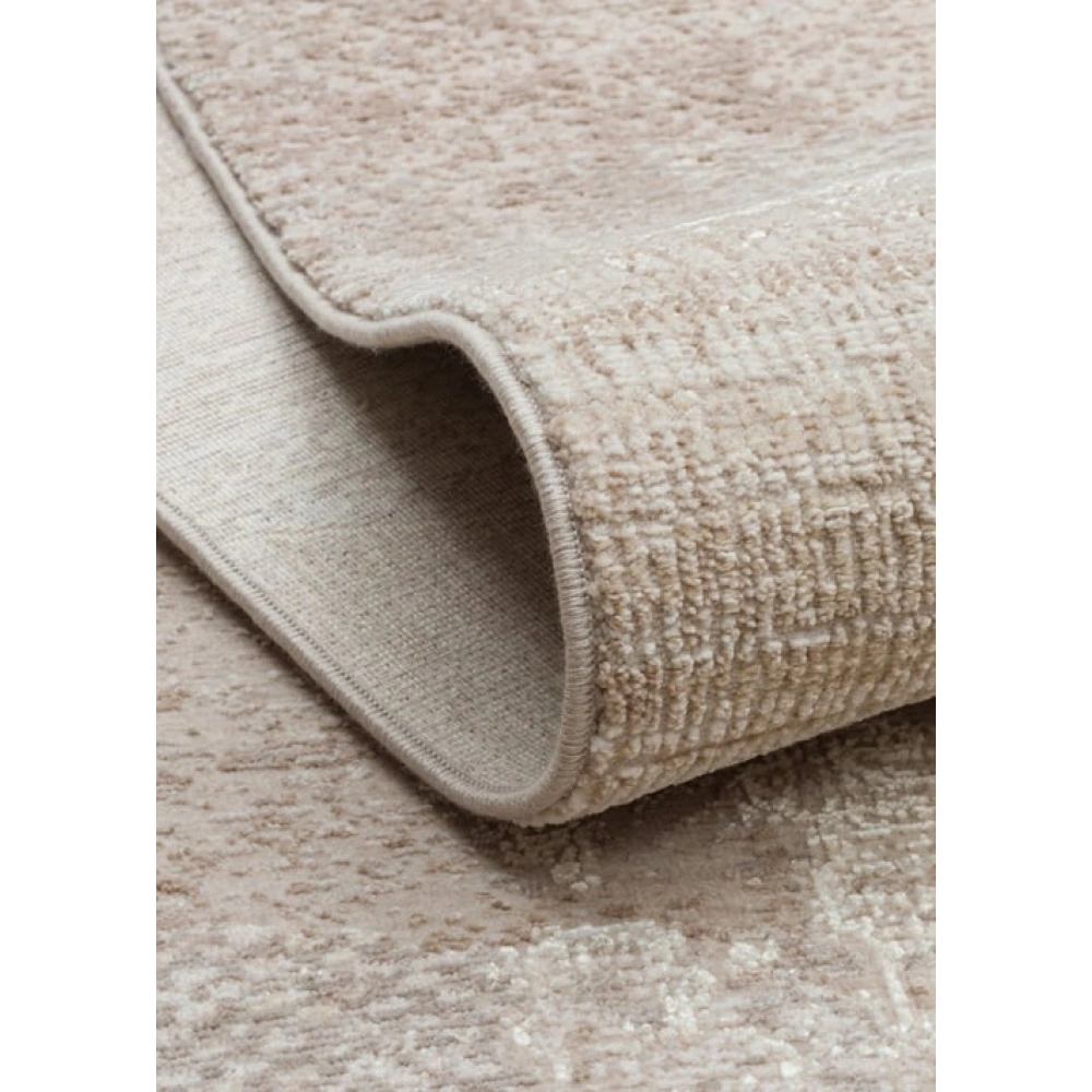 Eko Halı Mahal Mood 05 Beige Grey Polyester Akrilik Klasik Desenli Premium Salon Halısı