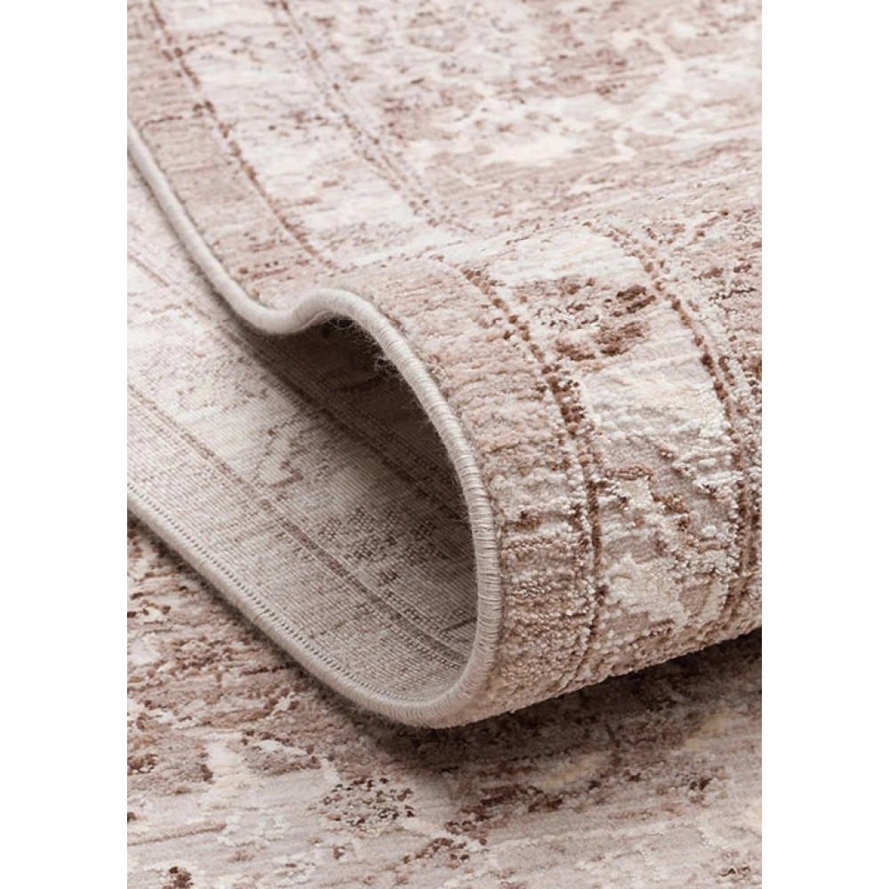 Eko Halı Mahal Mood 07 Beige Polyester Akrilik Klasik Desenli Premium Salon Halısı