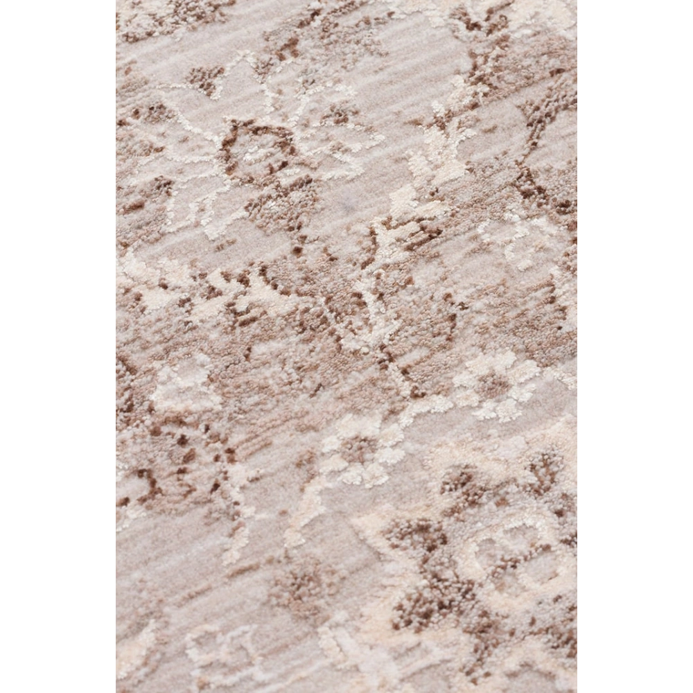 Eko Halı Mahal Mood 07 Beige Polyester Akrilik Klasik Desenli Premium Salon Halısı