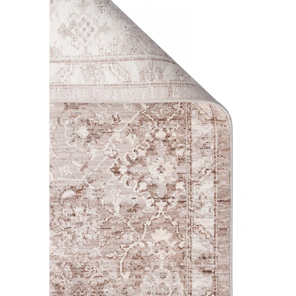 Eko Halı Mahal Mood 07 Beige Polyester Akrilik Klasik Desenli Premium Salon Halısı