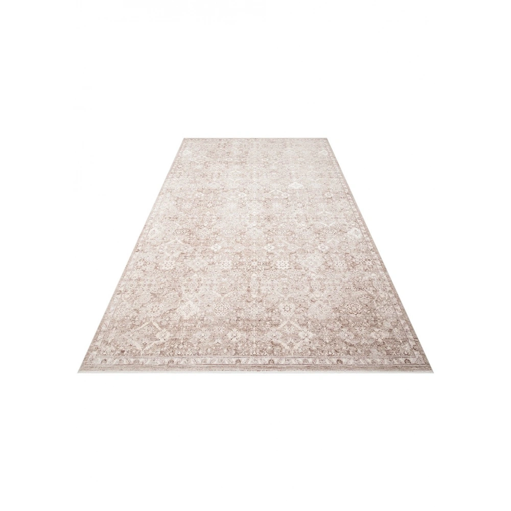 Eko Halı Mahal Mood 07 Beige Polyester Akrilik Klasik Desenli Premium Salon Halısı