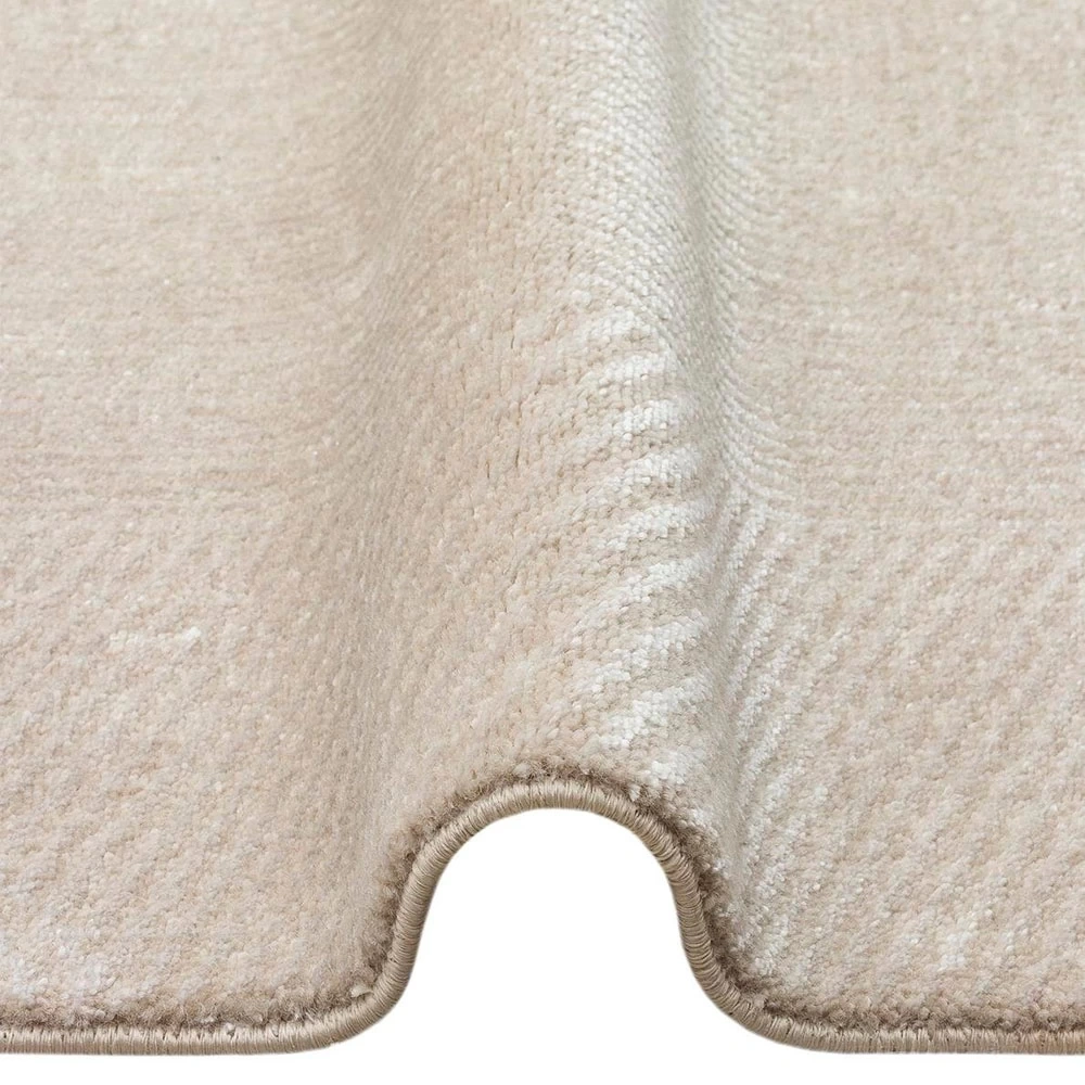 Eko Halı Majesty MJ 04 Beige Düz Desenli El Emeği ile Özel Tezgahlarda Üretilen Yün Viskon Tencel Uşak Halısı