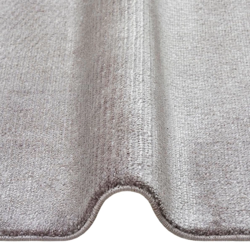 Eko Halı Majesty MJ 04 Sky Grey Düz Desenli El Emeği ile Özel Tezgahlarda Üretilen Yün Viskon Tencel Uşak Halısı