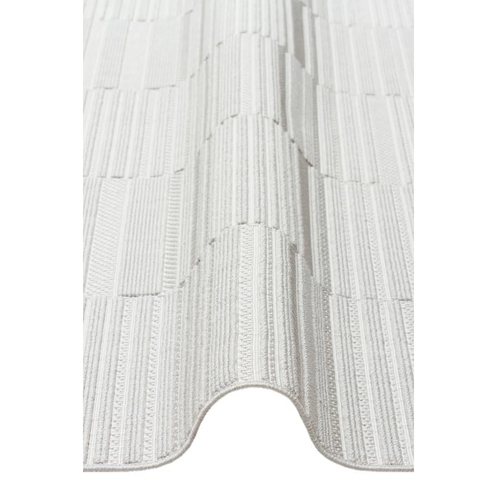 Eko Halı Mono Loop 01 Grey Sisal Görünümlü Bukleli Kaymaz Tabanlı Yıkanabilir Halı