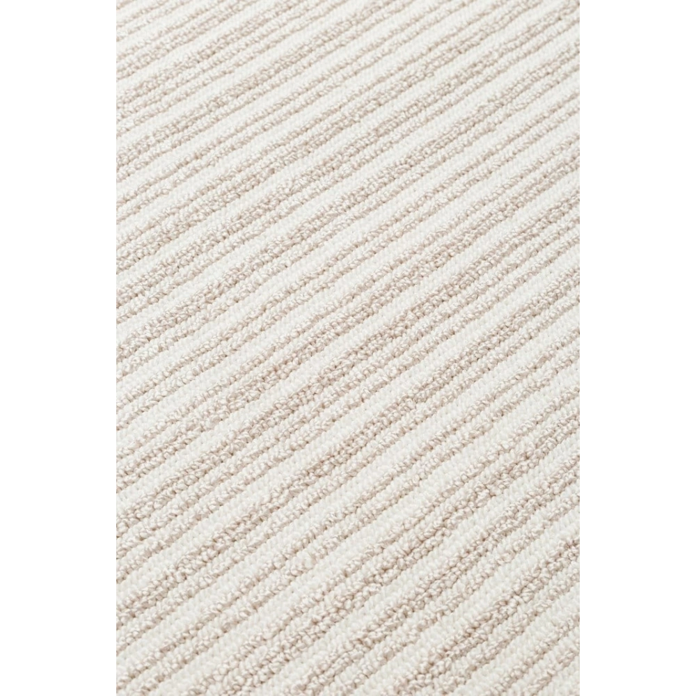 Eko Halı Mono Loop 03 Cream Beige Sisal Görünümlü Bukleli Kaymaz Tabanlı Yıkanabilir Halı