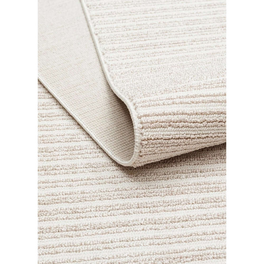 Eko Halı Mono Loop 03 Cream Beige Sisal Görünümlü Bukleli Kaymaz Tabanlı Yıkanabilir Halı