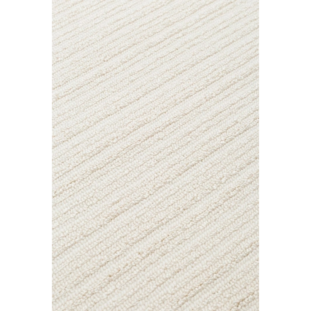 Eko Halı Mono Loop 03 White XW Sisal Görünümlü Bukleli Kaymaz Tabanlı Yıkanabilir Halı